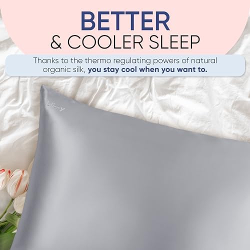 Blissy Silk Pillowcase - 100 Pure Mulberry Silk