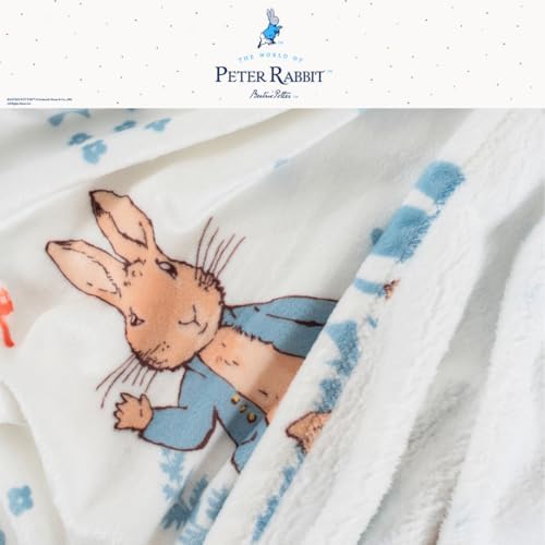 Franco Peter Rabbit Cozy Throw 46x60 Soft and Plush