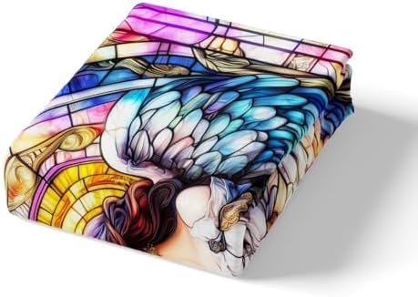 Manfei Watercolor Flower Twin Sheet Set