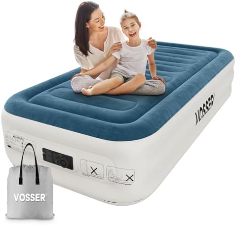 VOSSER Twin Air Mattress with Built-in Pump and Storage Bag 1