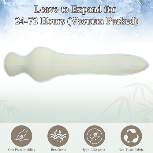 HONEHO Mermaid Cooling Body Pillow for Adults