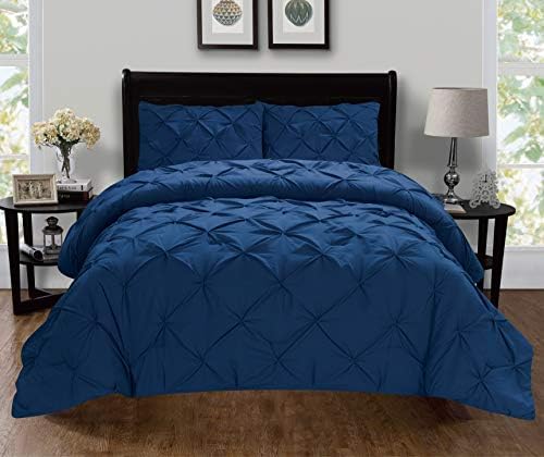 Elegant Comfort Luxury 1500 Thread Count Duvet Cover Set - Navy Blue