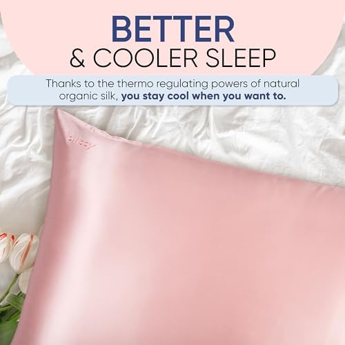 Blissy Silk Pillowcase - 100 Pure Mulberry Silk 22 Momme 6A Grade 1