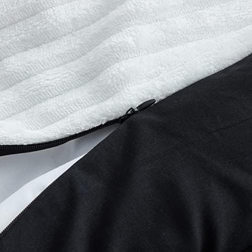 Nestl Premium Flannel Duvet Cover Set - 3 PC Reversible Full