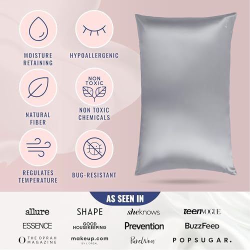 Blissy Silk Pillowcase - 100 Pure Mulberry Silk