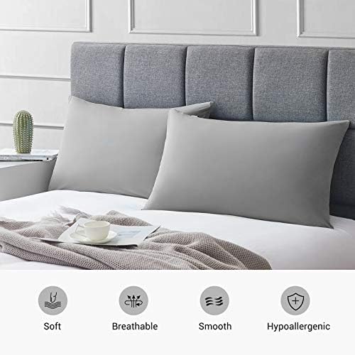 Avolare Cooling Pillow Cases 2 Pack - Gray