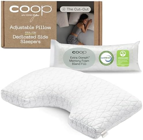 Coop Home Goods Cut-Out Bed Pillow for Side Sleepers