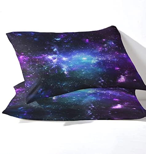 Galaxy Starry Sky Pillowcase Set of 2 for Kids