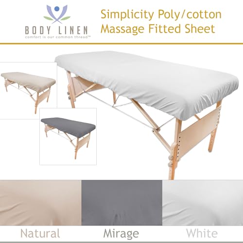 Body Linen Simplicity Poly Cotton Massage Table Sheet - 180 Thread Count
