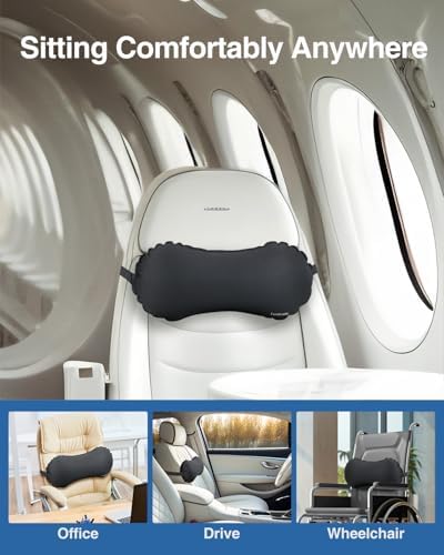 Luxtude Inflatable Lumbar Pillow for Travel and Office Use