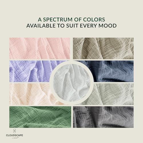 Soft 4 Layer Muslin Blanket Twin Size Ivory 1