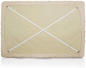Toweter 2 Set 4 Piece Adjustable Sheet Fastener with Metal Clips White