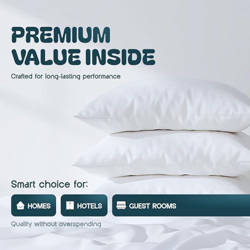 White Classic Luxury Hotel Zippered Pillow Cover Set of 2