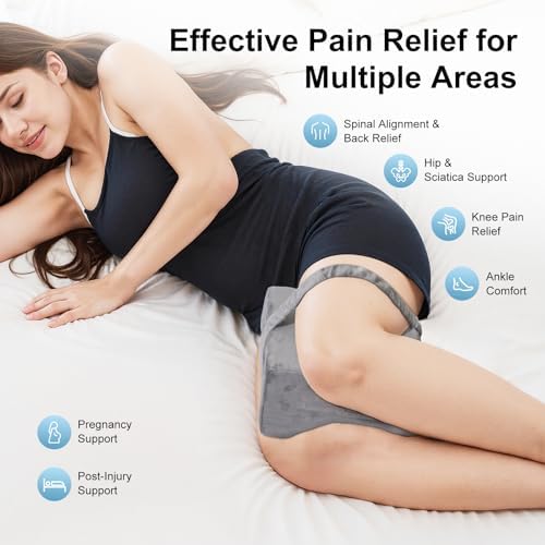 Knee Pillow for Side Sleepers with 4 Uses and Pain Relief