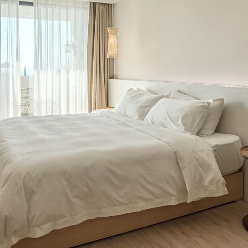 Fitted Mattress Cover with Elastic Band for Hotel All Season Use