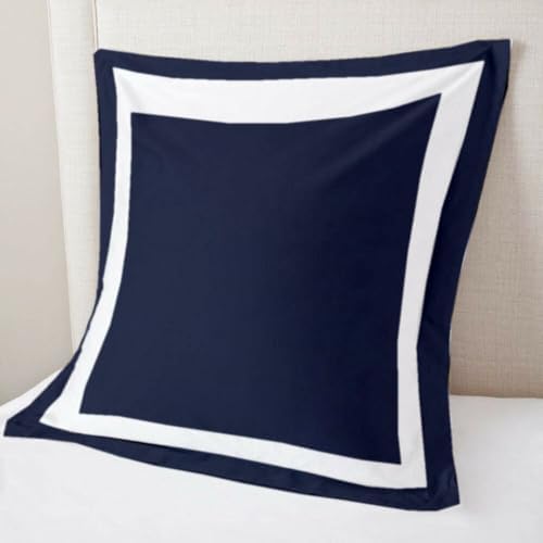 Saferay Green Navy Blue Dual Tone Pillow Shams Set of 2 1