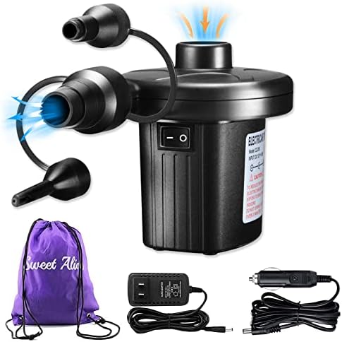 Sweet Alice Electric Air Pump with 3 Nozzles and Storage Bag
