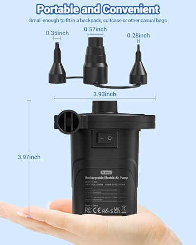 Drmeter Rechargeable Air Pump for Inflatables