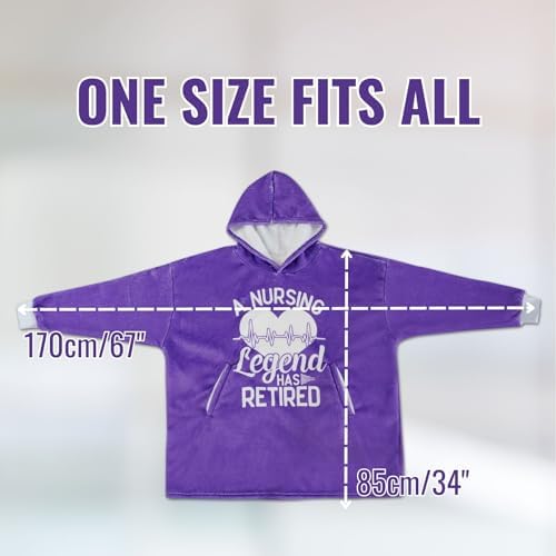 Huglanket Nursing Retirement Hoodie Blanket