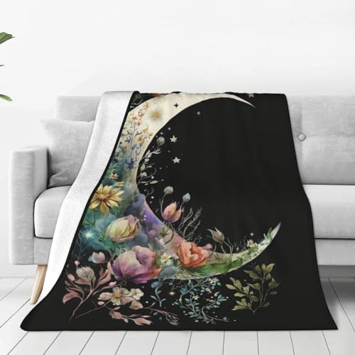 Zeleda Moon Kids Flower Throw Blanket 60x50