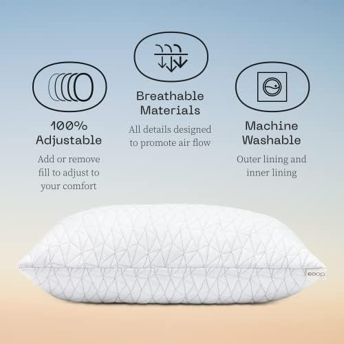 Coop Home Goods Adjustable Pillow for All Sleep Styles