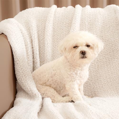 Snuggle Sac Buttery Ivory Throw Blanket - 50x60 Inches