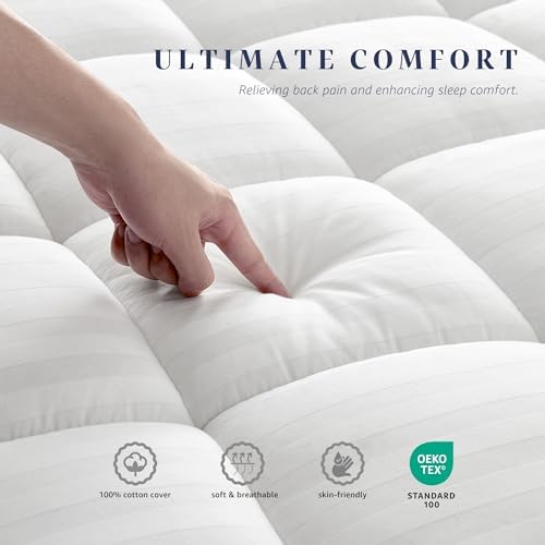 Premium Cotton Mattress Pad Twin XL 39x80 White