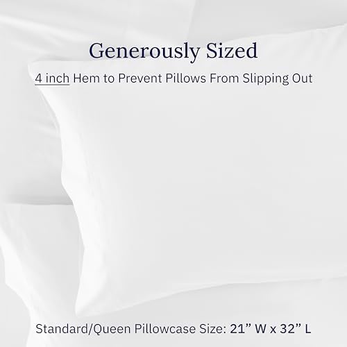 California Design Den 600 Thread Count Cotton Pillowcases Set of 2
