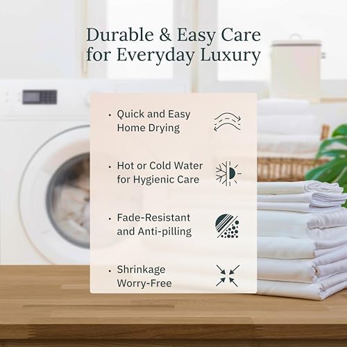 California Design Den King Duvet Cover - 400 Thread Count Sateen White