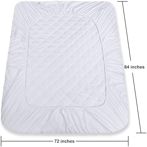 Utopia Bedding Quilted Fitted Mattress Pad California King 1