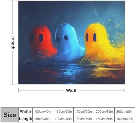 Reccmeny Halloween Ghost Throw Blanket 80x100cm