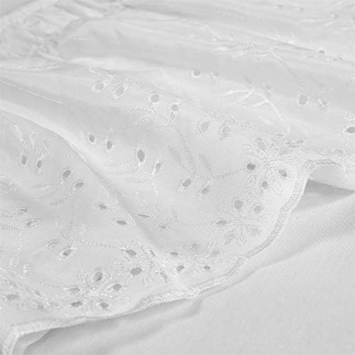 QSY Home Wrap Around Elastic Eyelet Bed Skirts 18 Inches Drop 1