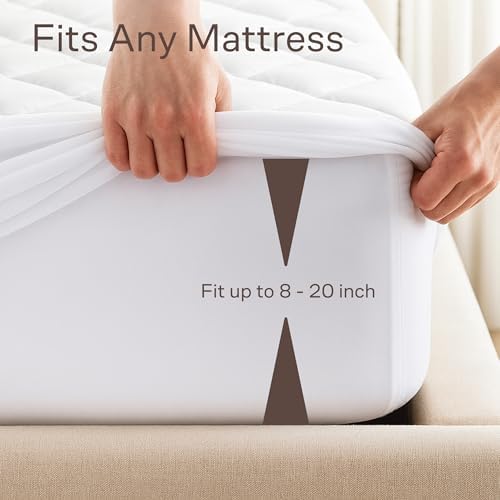 Niagara Cotton Mattress Pad Queen 60x80 - Ultra Plush Cool Protector
