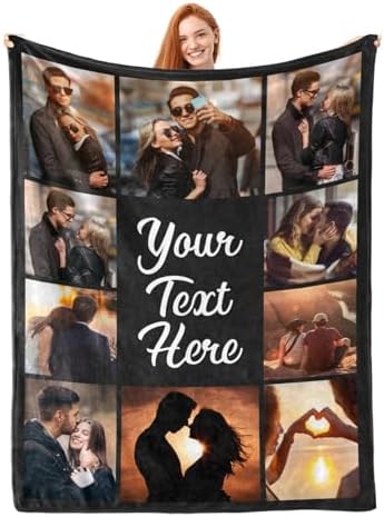 Personalized Photo Blanket with Custom Design