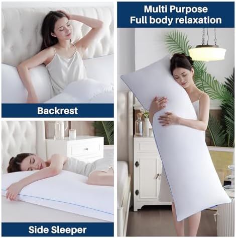 YZ HOME Body Pillow for Adults - Memory Foam and Microfiber