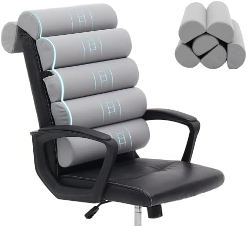 Givanlee 6-Section Lumbar Support Pillow for Office Chairs
