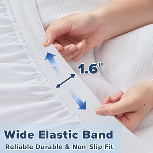 Elven Home Thick Cooling Mattress Pad for Double Bed