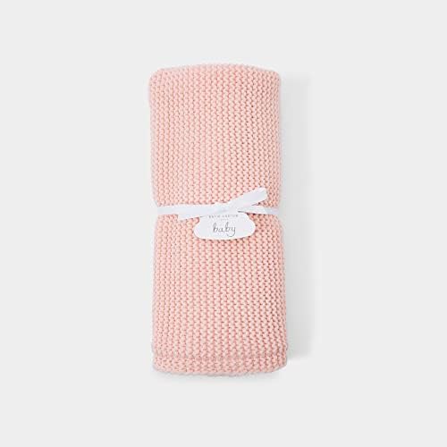 Katie Loxton Pink Knitted Throw Blanket for Kids