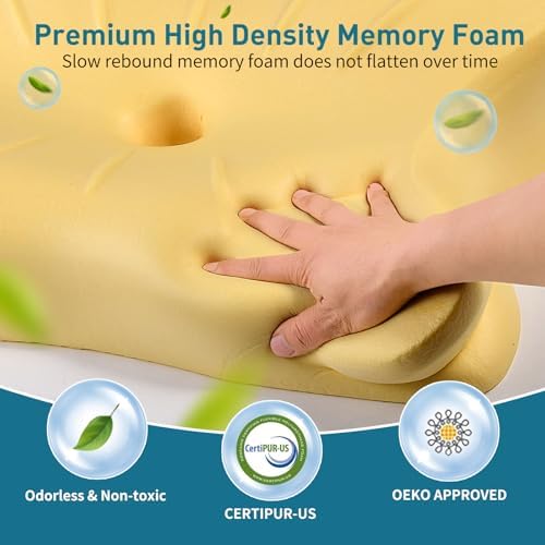 ROPU Cervical Pillow - Ergonomic Neck Support for All Sleep Positions