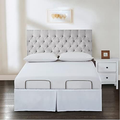 Bed Makers Wrap-Around Bed Skirt Queen White 15 Inch Drop