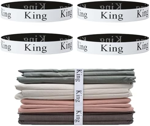 Yesongreat 4 Pcs Elastic Bed Sheet Organizer Bands