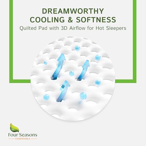 Four Seasons Essentials Waterproof Mattress Protector - Twin XL Size