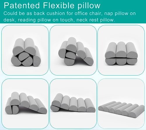 Givanlee 6-Section Lumbar Support Pillow for Office Chairs