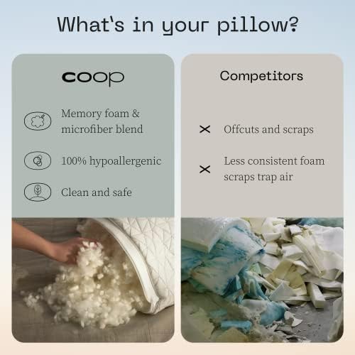 Coop Home Goods Cut-Out Bed Pillow for Side Sleepers