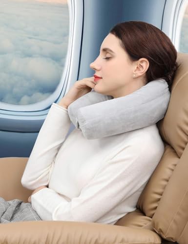 Twist Memory Foam Travel Pillow for Neck and Lumbar Support