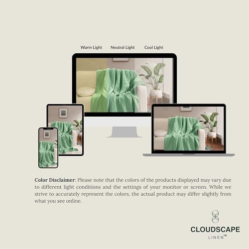 Cloudscape Linen Soft 8 Layer Cotton Muslin Blanket King Size