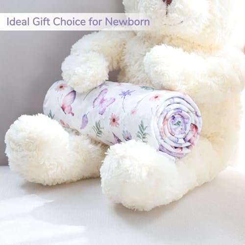 Pea Pod 30 x 40 Baby Blanket Soft Purple Minky