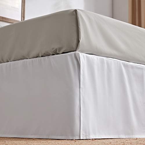 SLEEP ZONE Pleated Bed Skirt Queen Size