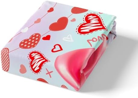 Homewish 3D Pink Bow Fitted Sheet Set Twin Size