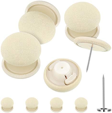Hotop 8-Piece Duvet Clips with Mushroom Buttons and Pins